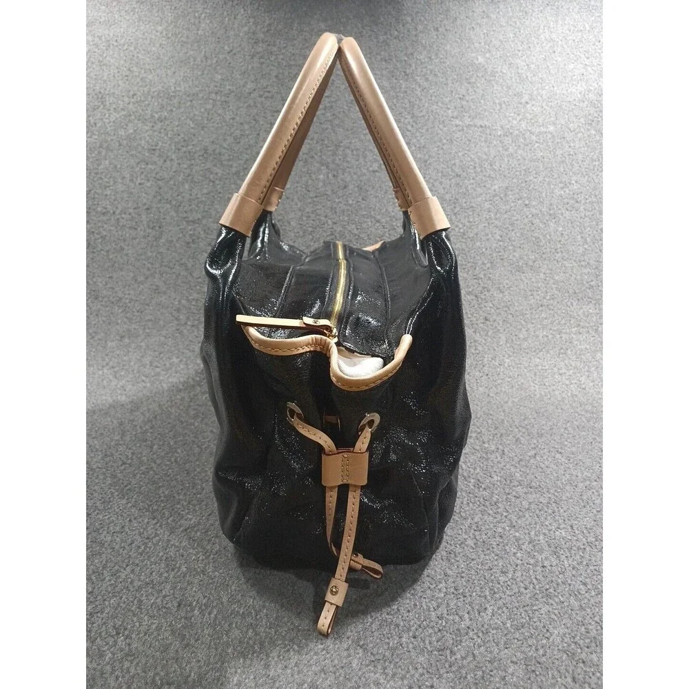 Kate Spade New York Crinkle Black Patent Leather Shoulder Bag Purse
